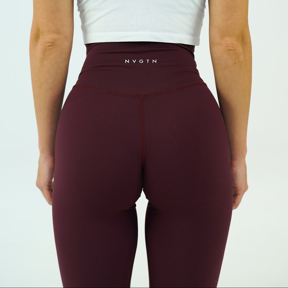 NVGTN Maroon Signature leggings